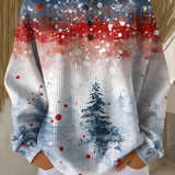 Alva™ - Christmas Jumper with Soft Christmas Tree Pattern