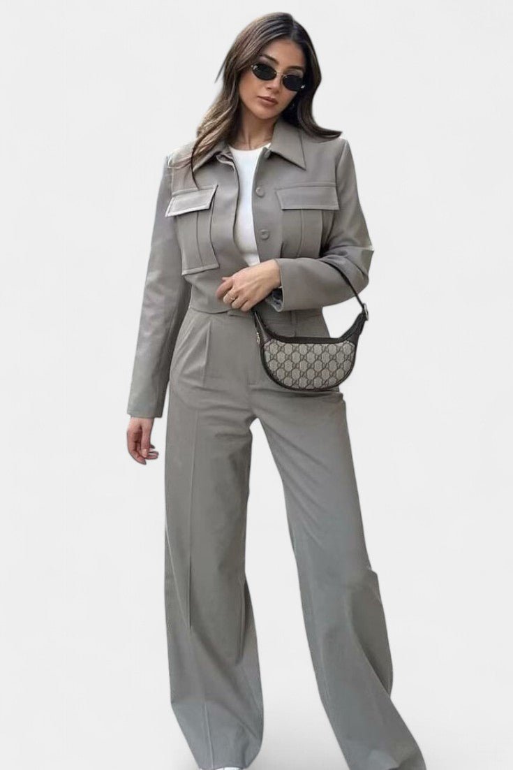 Clarisse - Ensemble veste courte & pantalon large