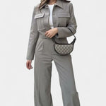 Clarisse - Ensemble veste courte & pantalon large