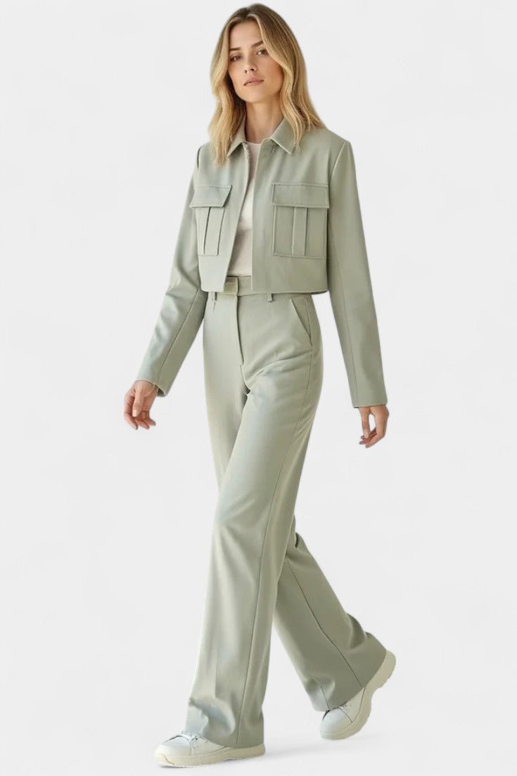 Clarisse - Ensemble veste courte & pantalon large