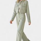 Clarisse - Ensemble veste courte & pantalon large