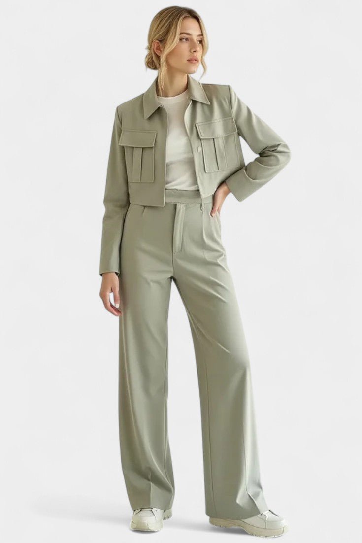 Clarisse - Ensemble veste courte & pantalon large