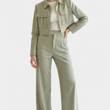 Clarisse - Ensemble veste courte & pantalon large