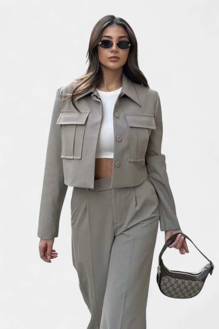 Clarisse - Ensemble veste courte & pantalon large