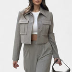 Clarisse - Ensemble veste courte & pantalon large