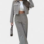 Clarisse - Ensemble veste courte & pantalon large