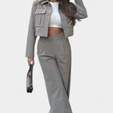 Clarisse - Ensemble veste courte & pantalon large