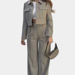 Clarisse - Ensemble veste courte & pantalon large