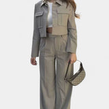 Clarisse - Ensemble veste courte & pantalon large