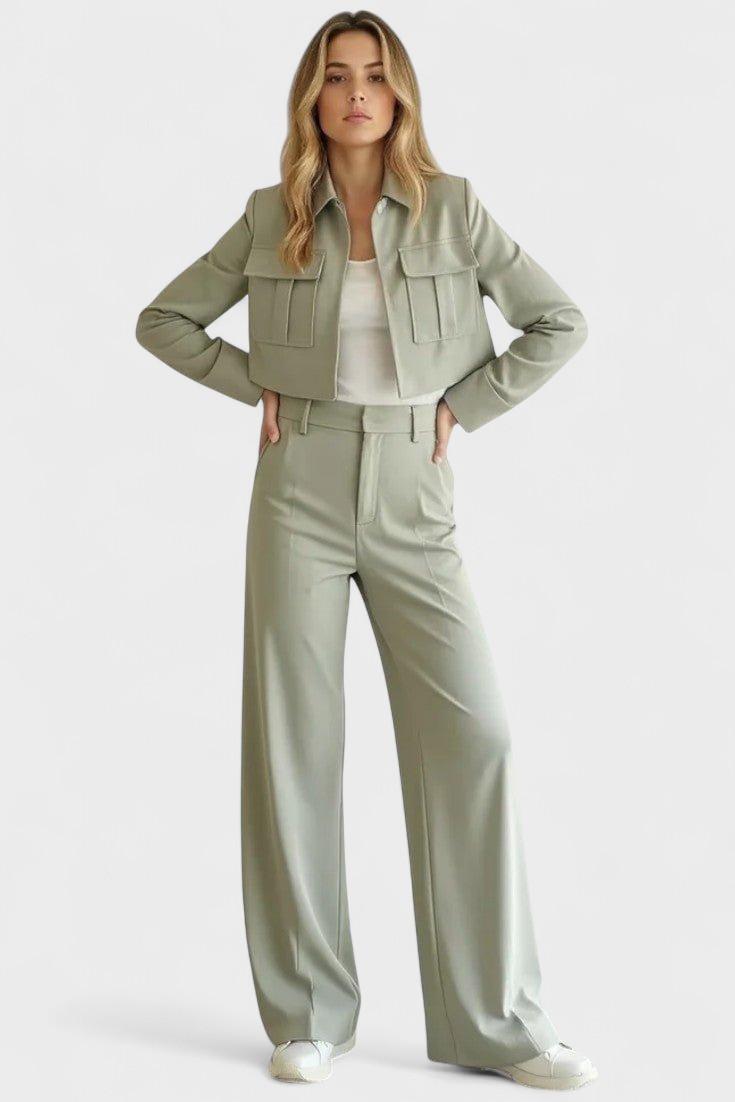 Clarisse - Ensemble veste courte & pantalon large