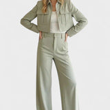 Clarisse - Ensemble veste courte & pantalon large
