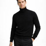 Antoine Pull Homme Col Roulé Épais – Doublure Laine, Velours Chaud, Coupe Décontractée