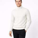 Antoine Pull Homme Col Roulé Épais – Doublure Laine, Velours Chaud, Coupe Décontractée