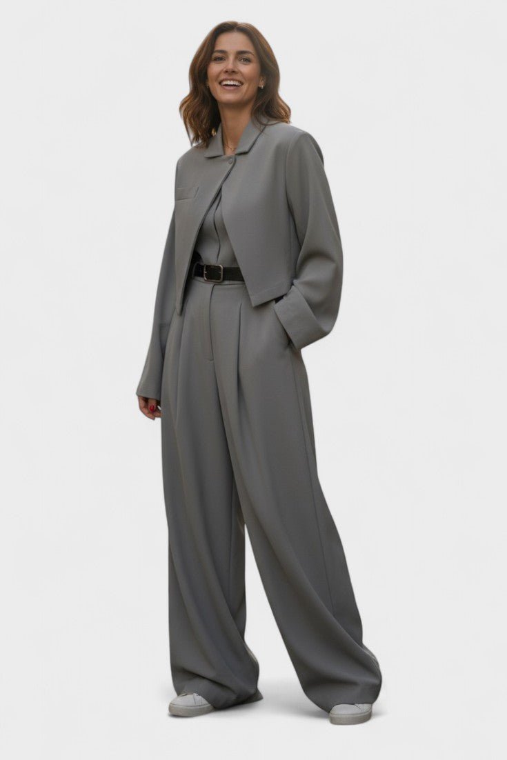Blandine - Ensemble trois pièces blazer, bustier & pantalon