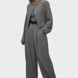 Blandine - Ensemble trois pièces blazer, bustier & pantalon