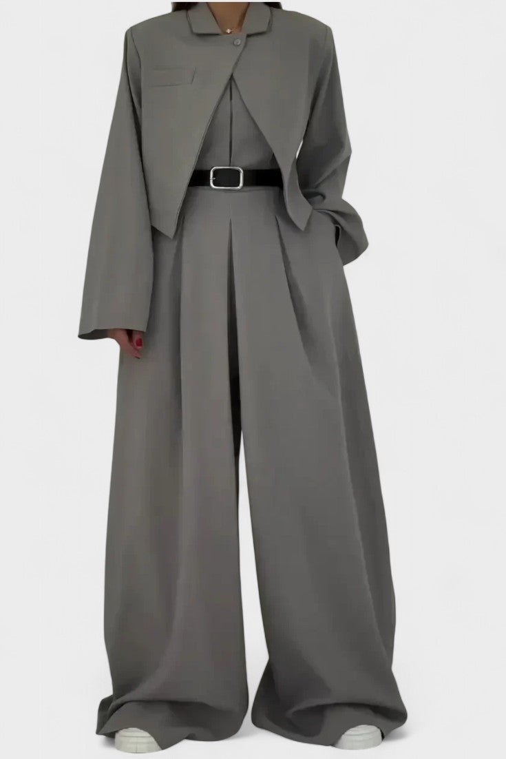 Blandine - Ensemble trois pièces blazer, bustier & pantalon