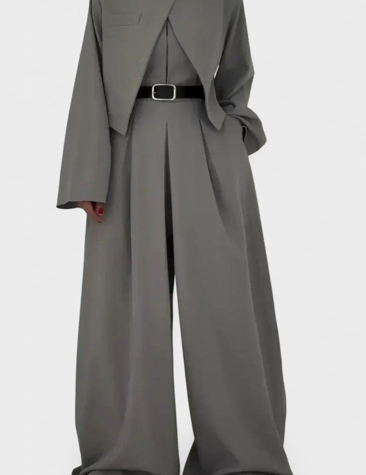 Blandine - Ensemble trois pièces blazer, bustier & pantalon