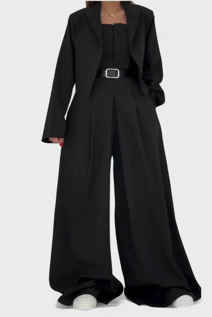 Blandine - Ensemble trois pièces blazer, bustier & pantalon