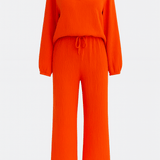 Charline - Ensemble haut ample à manches longues & pantalon large