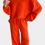 Charline - Ensemble haut ample à manches longues & pantalon large