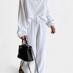 Charline - Ensemble haut ample à manches longues & pantalon large