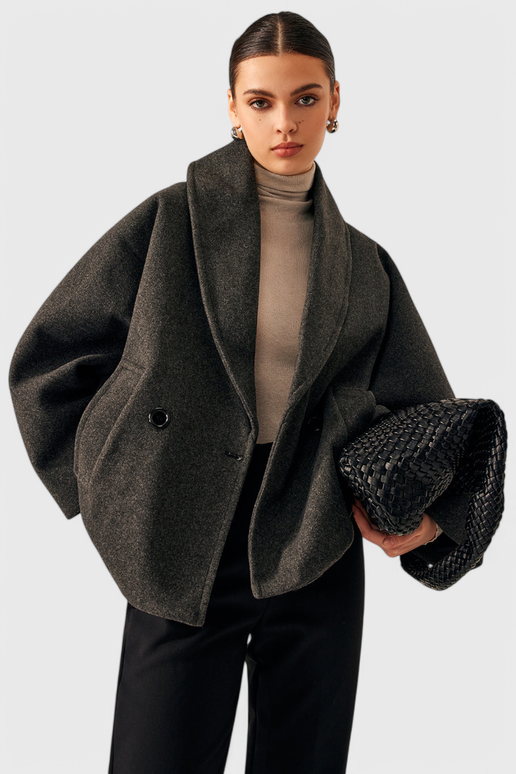Pénélope - Manteau oversize à col châle