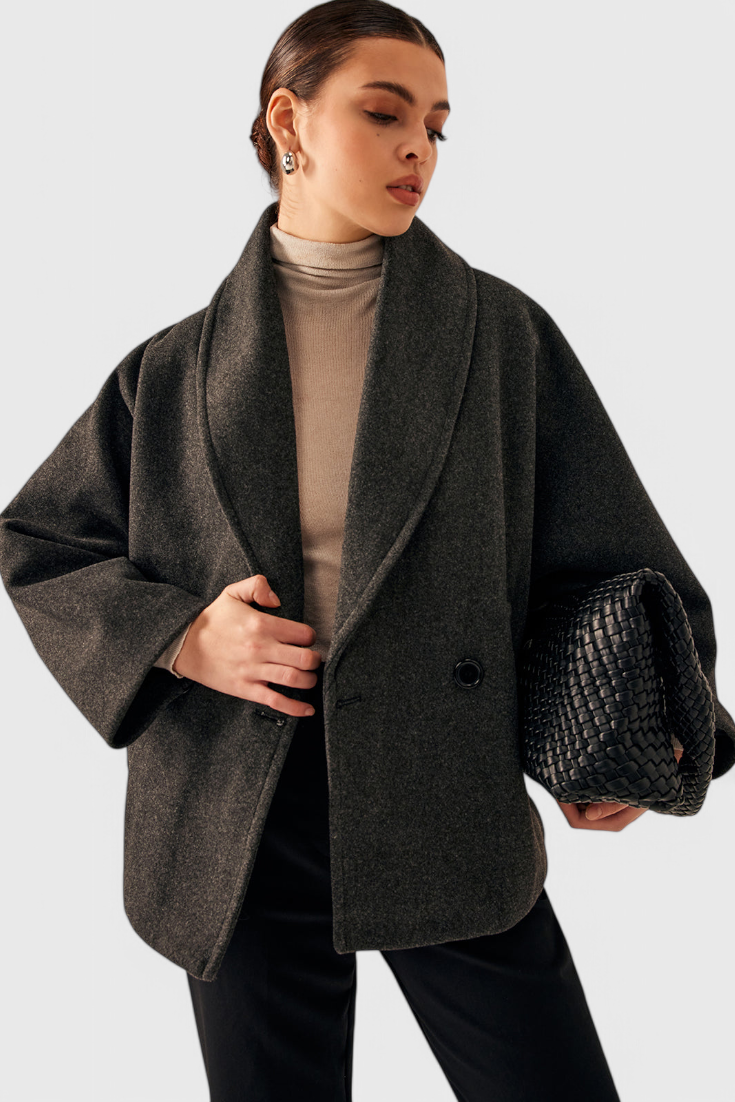Pénélope - Manteau oversize à col châle