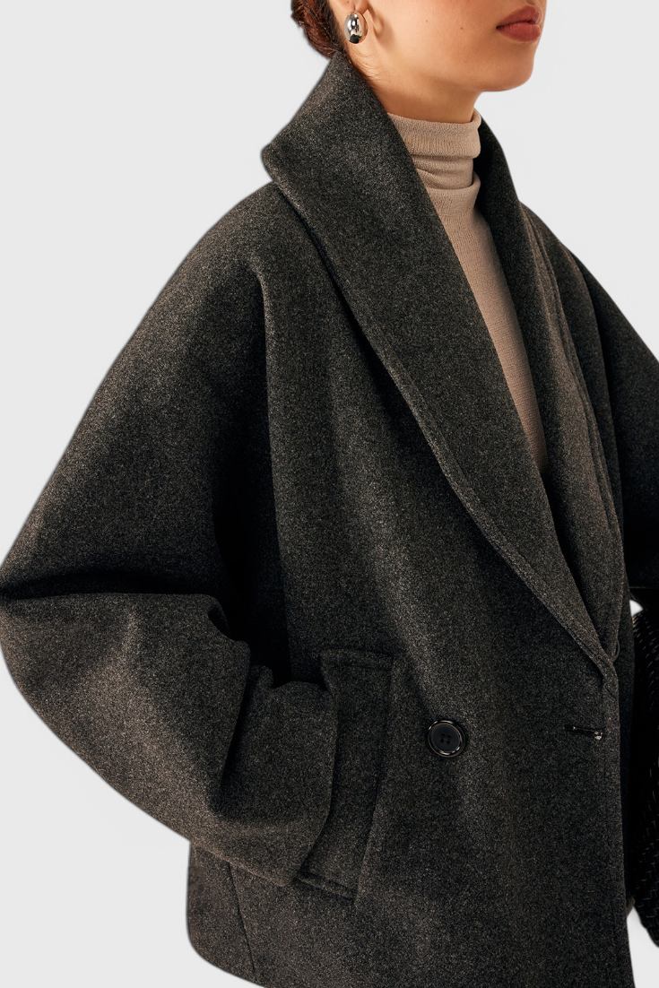 Pénélope - Manteau oversize à col châle
