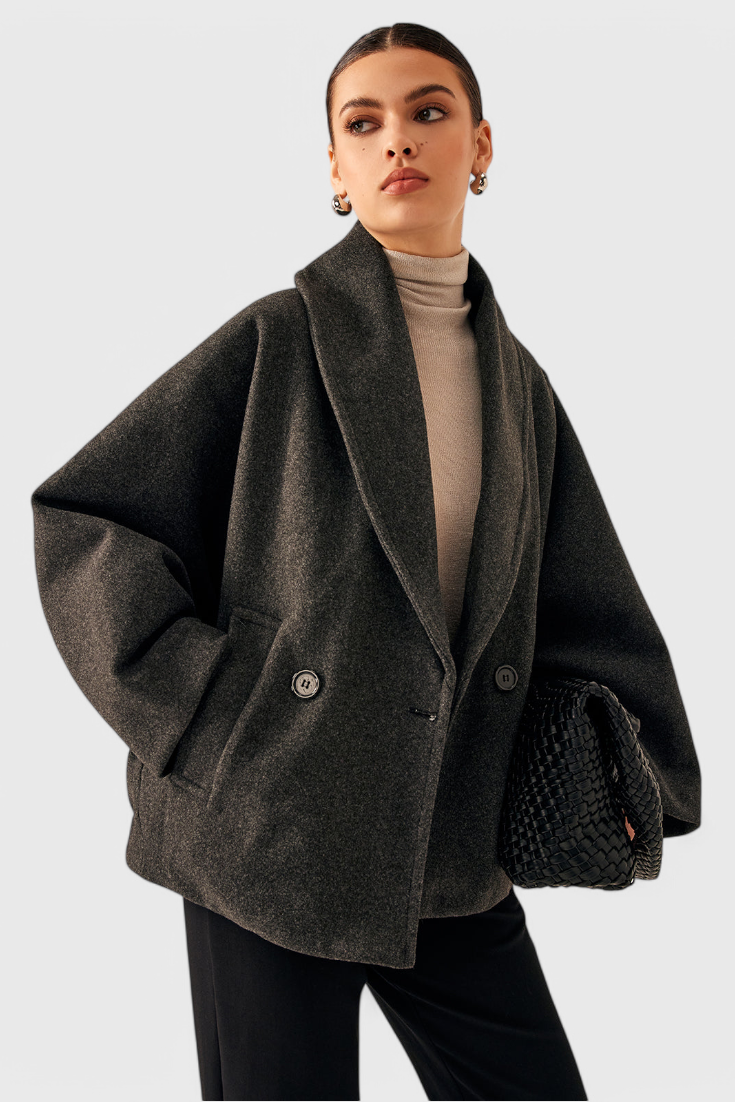 Pénélope - Manteau oversize à col châle
