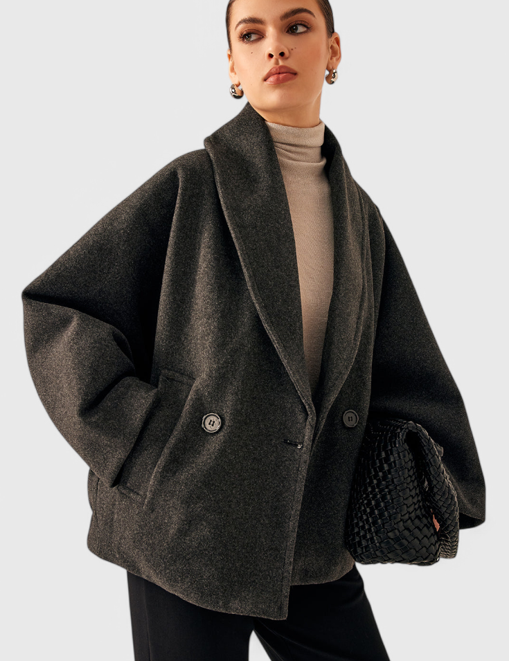 Pénélope - Manteau oversize à col châle