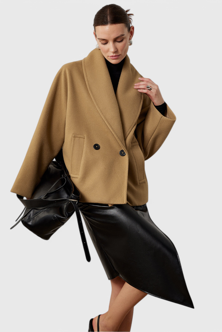 Pénélope - Manteau oversize à col châle