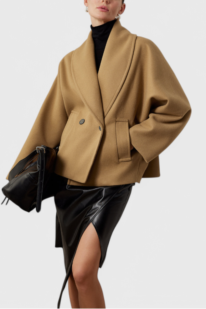Pénélope - Manteau oversize à col châle