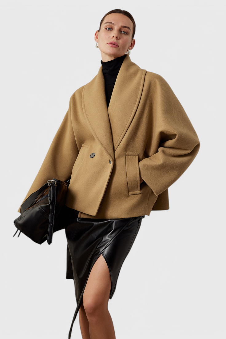Pénélope - Manteau oversize à col châle