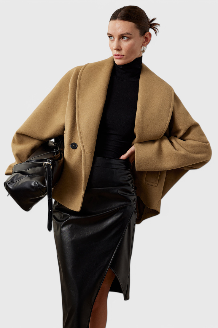 Pénélope - Manteau oversize à col châle