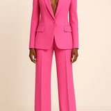 Lyla Ensemble Femme – Tailleur Pantalon Satiné Élégant à Coupe Ample & Style Moderne