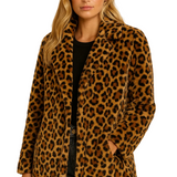 Lulu Manteau Teddy Femme Imprimé Léopard – Texture Douce & Style Luxe Moderne