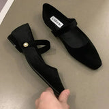 Amélie Ballerines Femme – Chaussures Élégantes à Bride Perle & Bout Pointu Chic