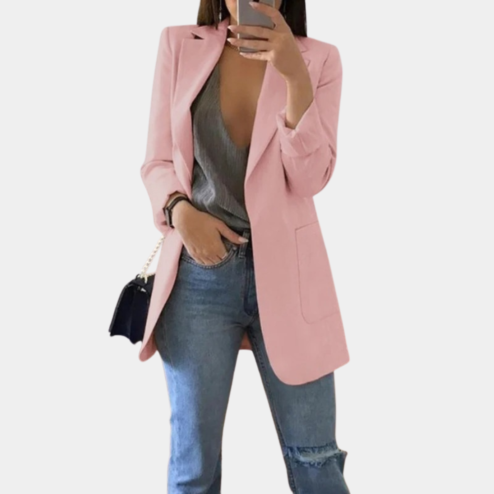 Bella Blazer Femme – Blazer Élégant à Manches Longues avec Coupe Chic et Moderne