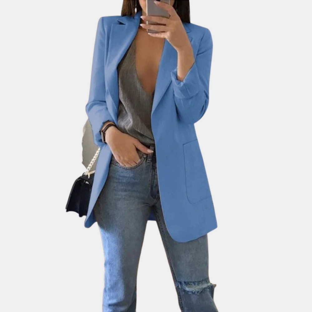 Bella Blazer Femme – Blazer Élégant à Manches Longues avec Coupe Chic et Moderne