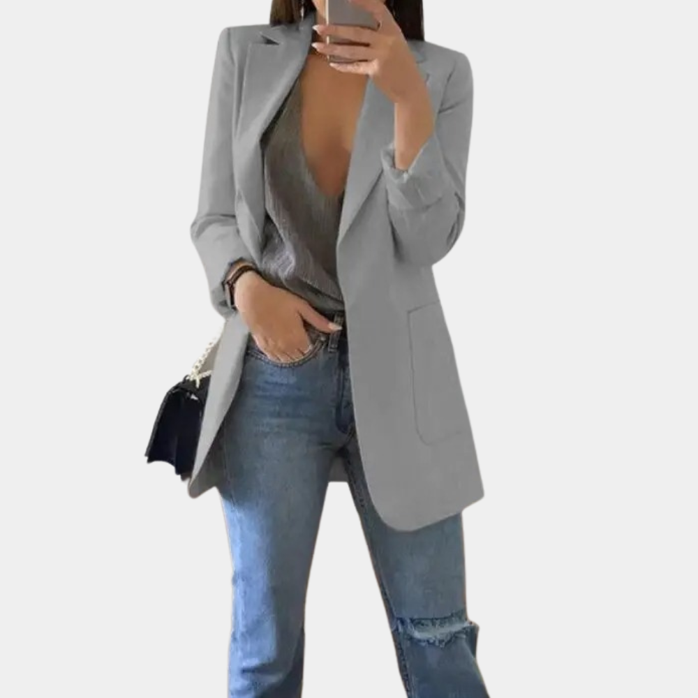 Bella Blazer Femme – Blazer Élégant à Manches Longues avec Coupe Chic et Moderne