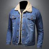 Jackson Veste en Denim Homme – Jean Jacket Doublée Chaude au Style Classique et Moderne