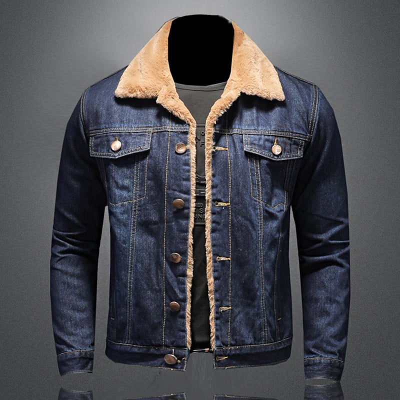 Jackson Veste en Denim Homme – Jean Jacket Doublée Chaude au Style Classique et Moderne