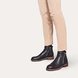 Marcos Bottines Homme – Boots à Talon Bas avec Fermeture Zippée Élégante