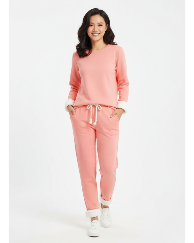 Bloom Ensemble Pyjama Femme – Deux Pièces, Coupe Ample & Confort Cocooning