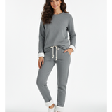 Bloom Ensemble Pyjama Femme – Deux Pièces, Coupe Ample & Confort Cocooning