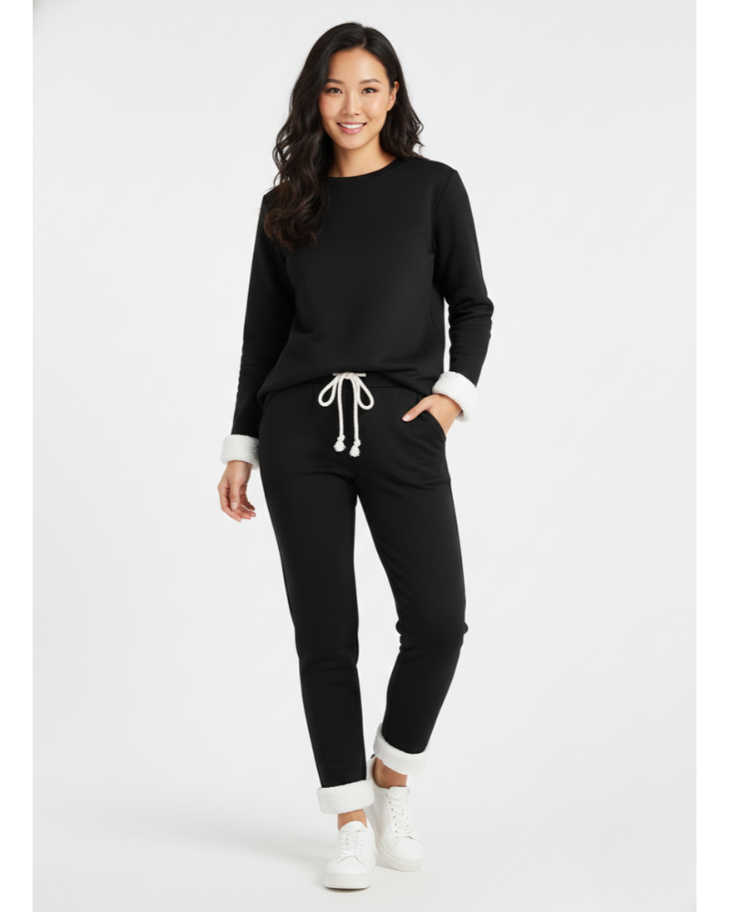 Bloom Ensemble Pyjama Femme – Deux Pièces, Coupe Ample & Confort Cocooning