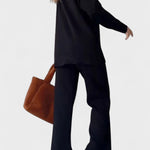 Angeline - Ensemble haut à col en V & pantalon large