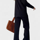 Angeline - Ensemble haut à col en V & pantalon large