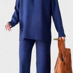 Angeline - Ensemble haut à col en V & pantalon large