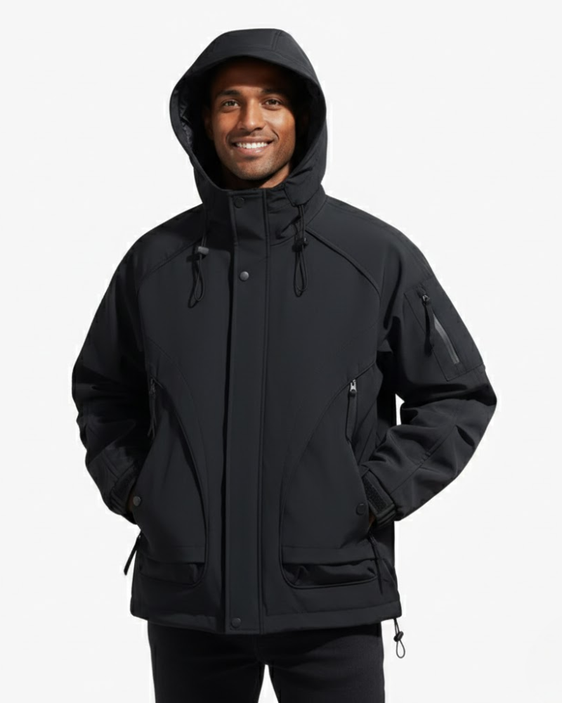 Brixton Veste Coupe-Vent Imperméable Homme – Capuche Ajustable, Légère & Style Urbain